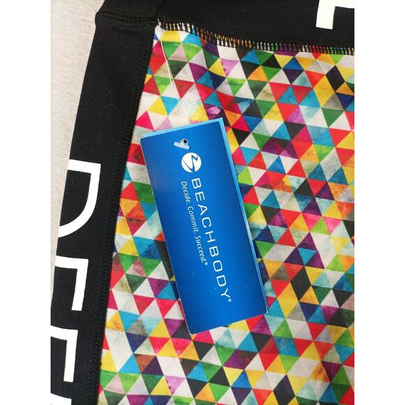 Beachbody Womens Yoga Pants Leggings Size M Multi-Color Geometric - Picture 6 of 9